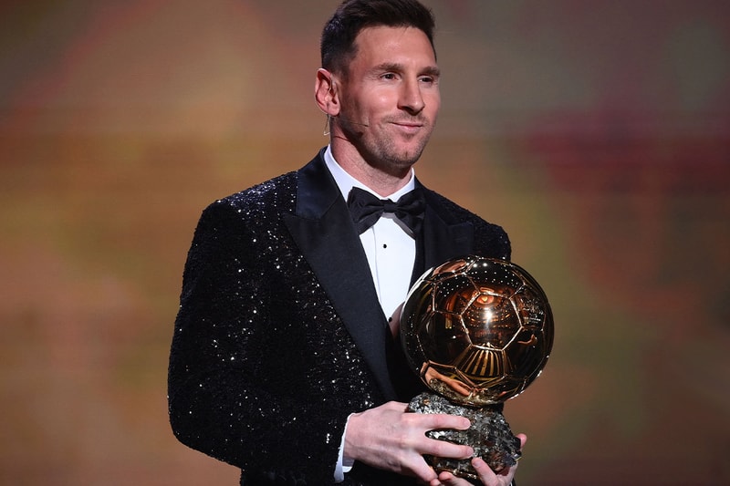 Lionel Messi Wins Ballon d'Or 2021 PSG Barcelona footballer best footballer in the world Argentina 