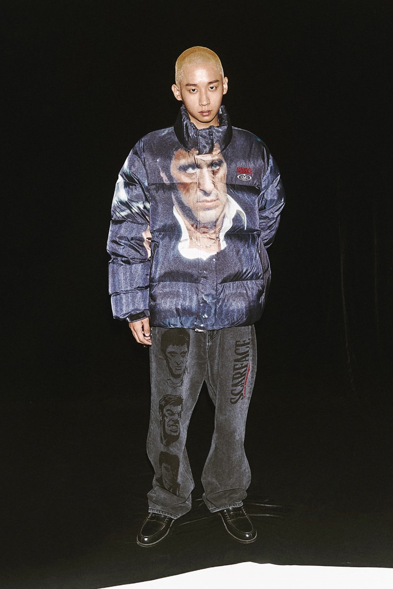 lost management cities LMC film movie scarface collaboration collection al pacino tony montana 26 items outwear knitwear hoodies sweaters jeans release info November 19