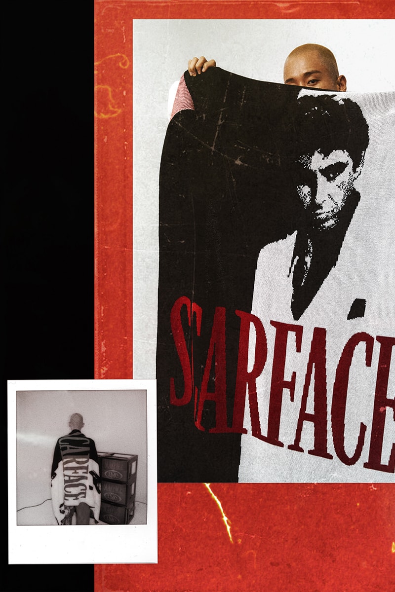 lost management cities LMC film movie scarface collaboration collection al pacino tony montana 26 items outwear knitwear hoodies sweaters jeans release info November 19