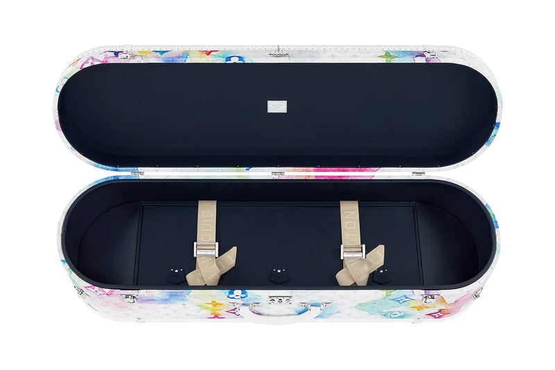 Louis Vuitton Skateboard Trunk Closer Look virgil abloh luxury sports skate decks fashion monogram trunks 