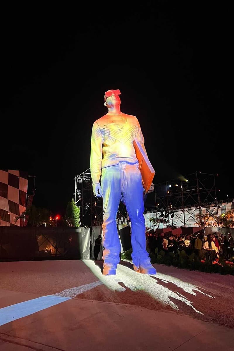 Louis Vuitton SS22 Miami Presentation Virgil Abloh Statue Unveil Photos 