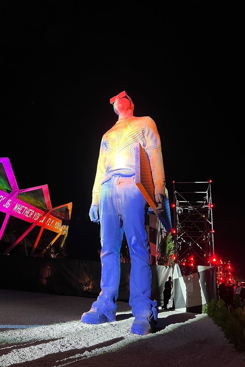 Louis Vuitton SS22 Miami Presentation Virgil Abloh Statue Unveil Photos 
