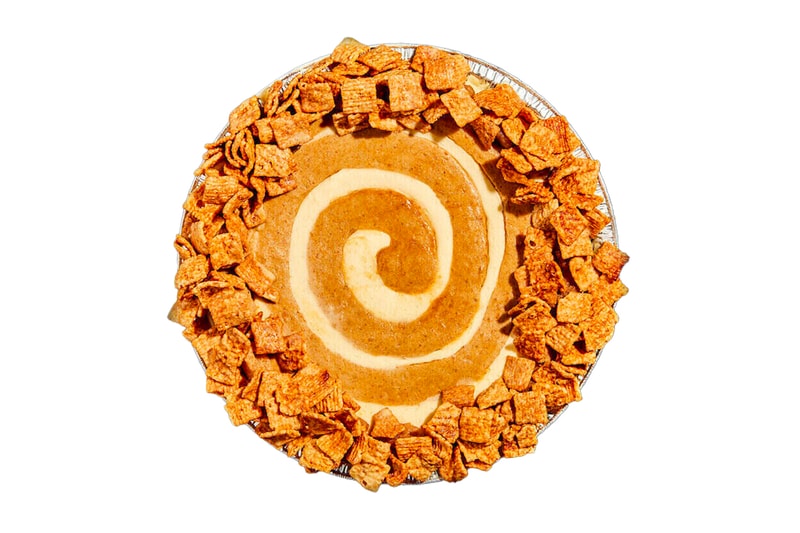 Milk Bar Cinnaswirl Pie Release Info food and beverage Milk Bar Holiday Lab Christmas cereal crust
