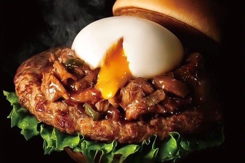 Mos Burger Japan Doubles up on the Beef With Sukiyaki Hamburger japanese hotpot tobikiri torottama sake milkshake beef soft boiled egg yoshinoya sukiyaki hotpot fastfood tokyo