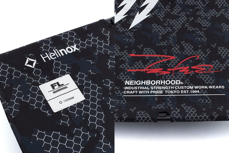 neighborhood futura laboratories collaboration collection pointman incense chamber gore tex infinium marmot pullover hoodie t shirt dad cap ma-1 chair camo e cot e hanger ep field office sk8thing ce release info