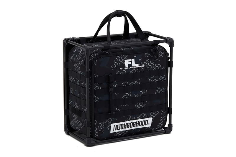 neighborhood futura laboratories collaboration collection pointman incense chamber gore tex infinium marmot pullover hoodie t shirt dad cap ma-1 chair camo e cot e hanger ep field office sk8thing ce release info