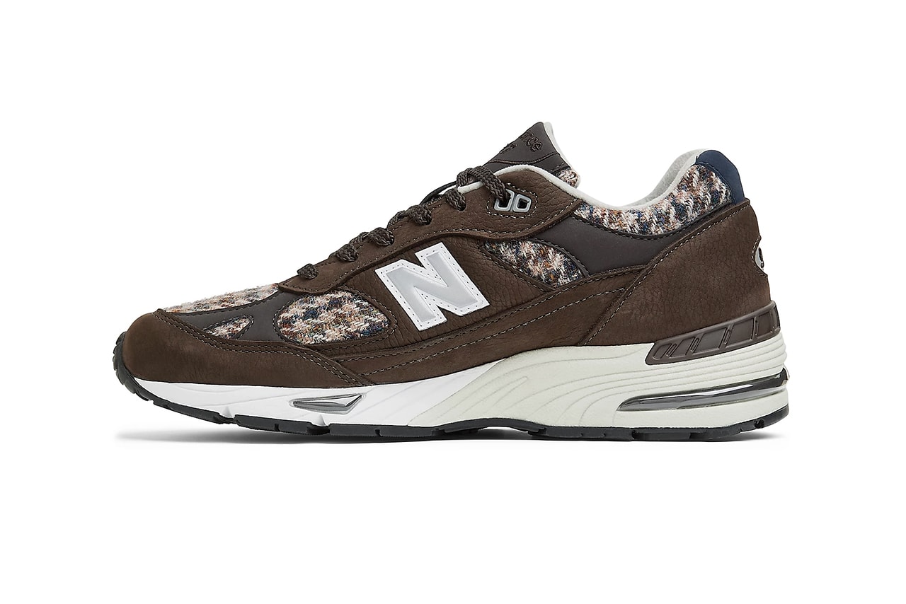 new balance 991 harris tweed brown navy white M991HAR release date info store list buying guide photos price 