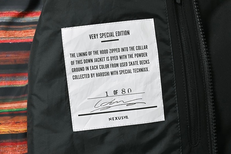 Haroshi and Nexus VII Release Descente ALLTERRAIN Jackets Made With Skateboard Powder limited to 80 pieces Mountaineer dye artist 20th anniversary release info