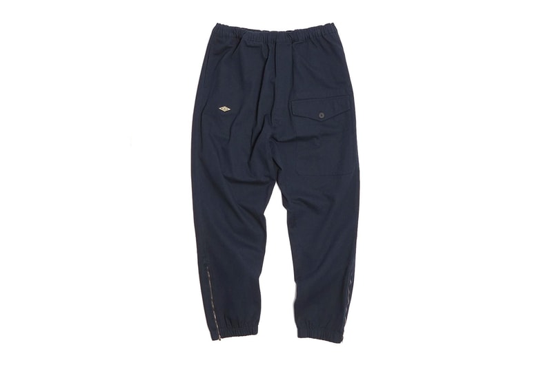 Nigel Cabourn Umbro military uniform vintage sportswear ten piece collection rugby drill tops regiment stripe beanie ww2 rugby ball pants release info