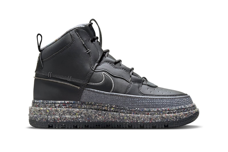 Nike Air Force 1 Boot Crater "Dark Smoke Gray" DD0747-001 Release 2021 Move to Zero Grind rubber