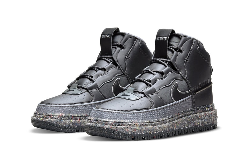 Nike Air Force 1 Boot Crater "Dark Smoke Gray" DD0747-001 Release 2021 Move to Zero Grind rubber