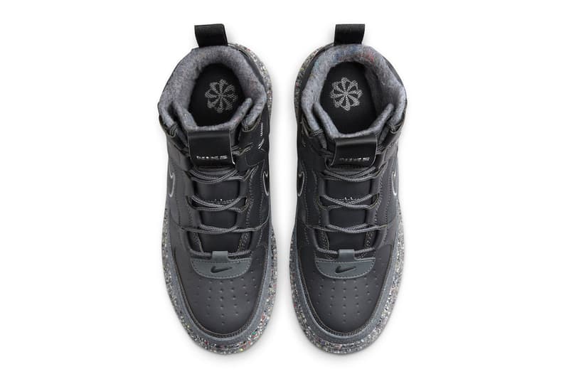 Nike Air Force 1 Boot Crater "Dark Smoke Gray" DD0747-001 Release 2021 Move to Zero Grind rubber