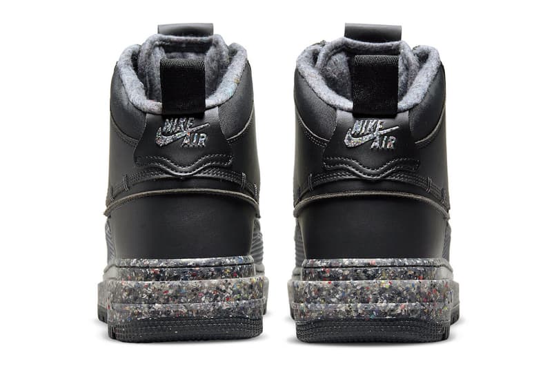 Nike Air Force 1 Boot Crater "Dark Smoke Gray" DD0747-001 Release 2021 Move to Zero Grind rubber