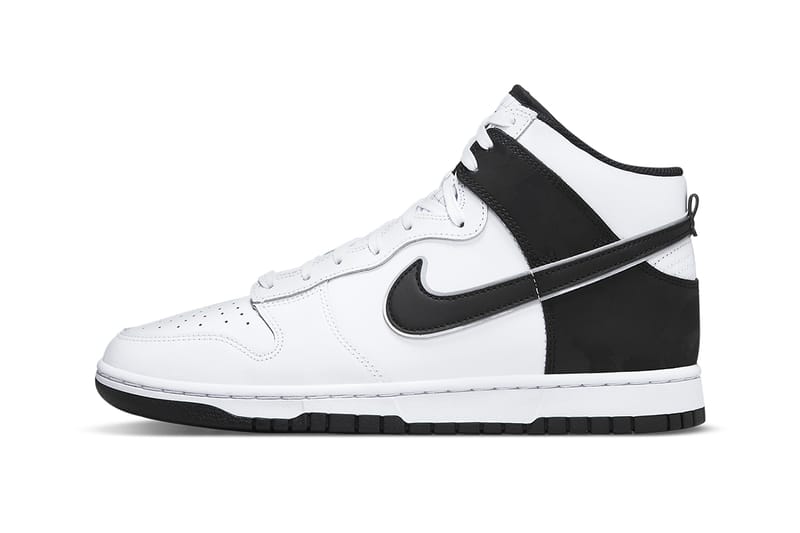 nike dunk high black and white price