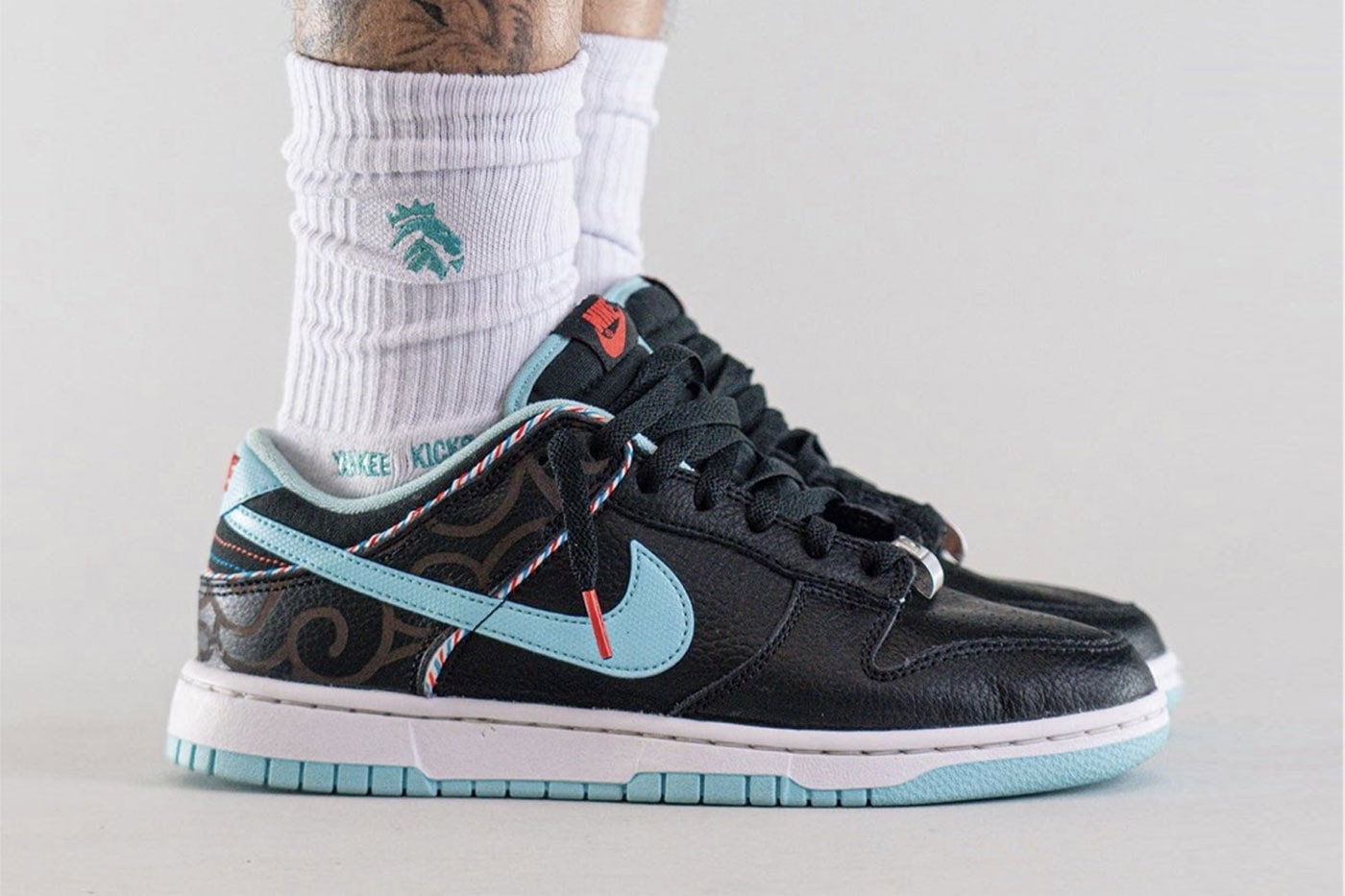 Nike Dunk Low Barber Shop On-Foot Look Release Info DH7614-001 Date Buy Price 