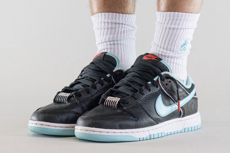 Nike Dunk Low Barber Shop On-Foot Look Release Info DH7614-001 Date Buy Price 