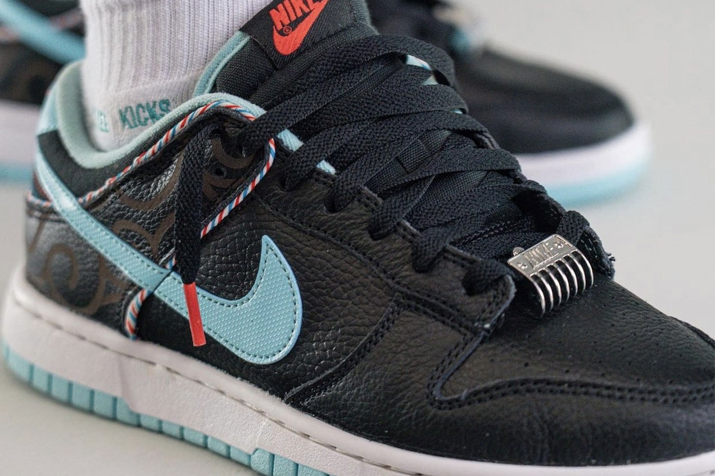 Nike Dunk Low Barber Shop On-Foot Look Release Info DH7614-001 Date Buy Price 