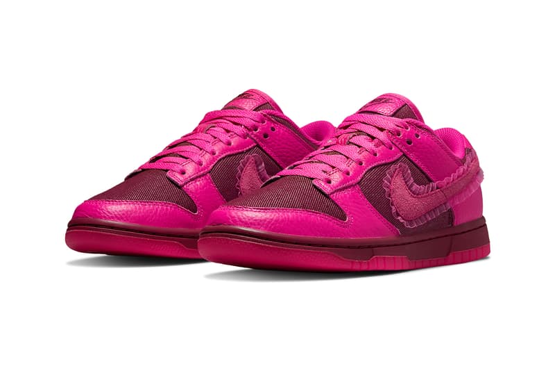 nike dunk low team red pink prime DQ9324 600 release date info store list buying guide photos price 