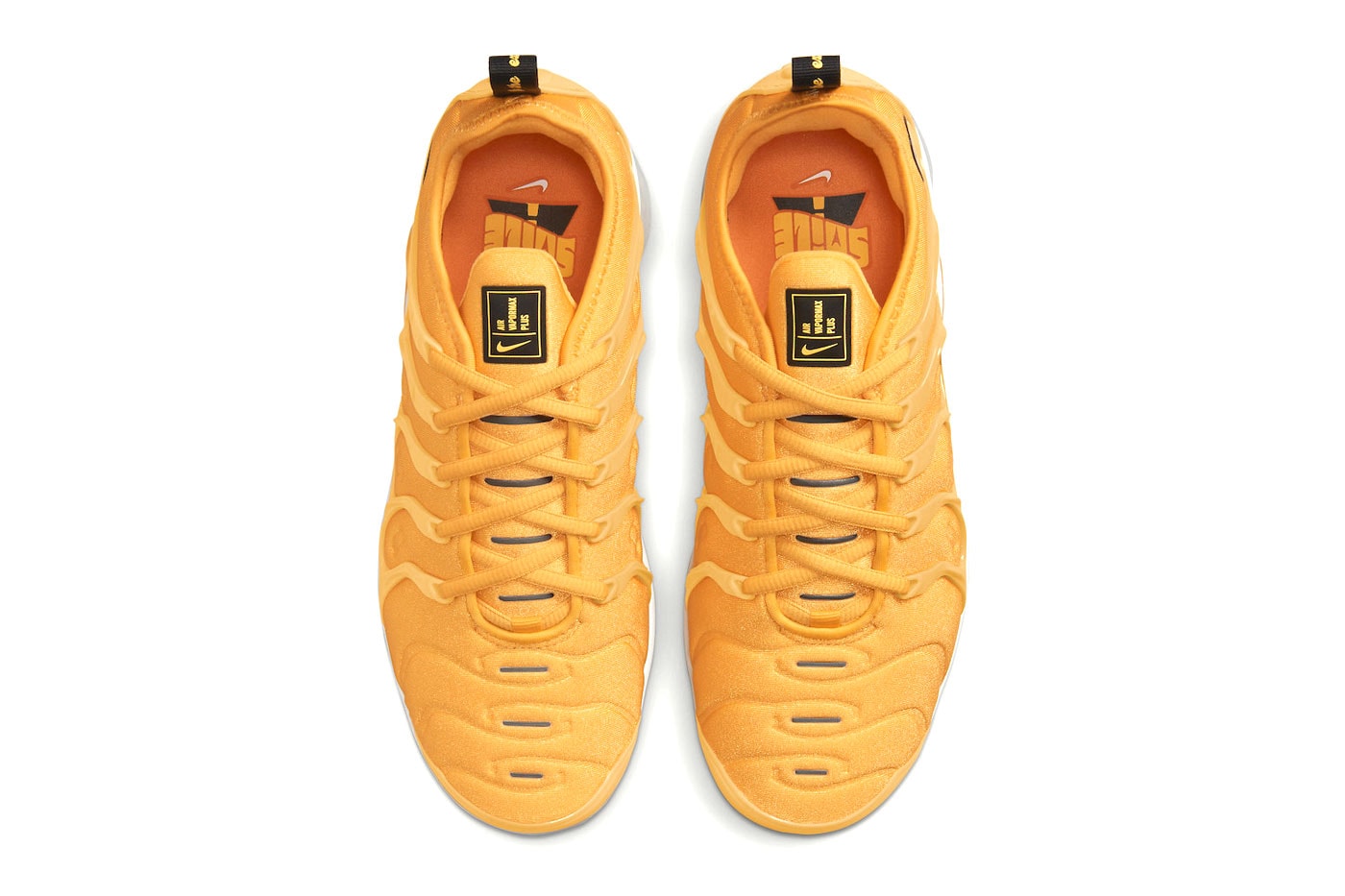 Nike Air VaporMax Plus Go The Extra Smile pollen yellow strike team orange black DO5874 700 womens exclusive november 18 200 USD release date price info