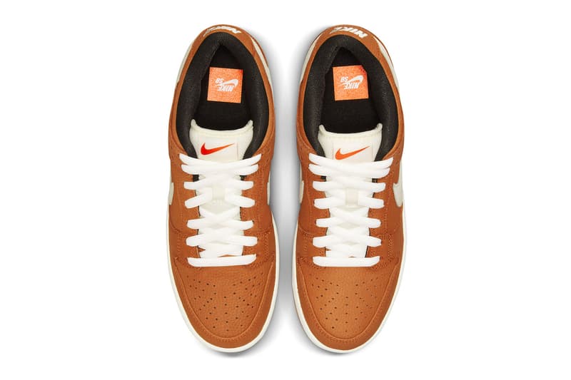 Nike SB Dunk Low Dark Russet Official Look Release Info dh1319-200 Date Buy Price Orange Label