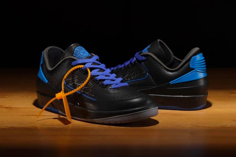 Off-White™ x Air Jordan 2 Low "Black/Blue" "White/Red" Release Information Official Drop Date Closer First Look Virgil Abloh atmos Tokyo Swoosh Stockists Stock List Price Quantity Limited Edition How to Cop How to Buy Purchase Resale