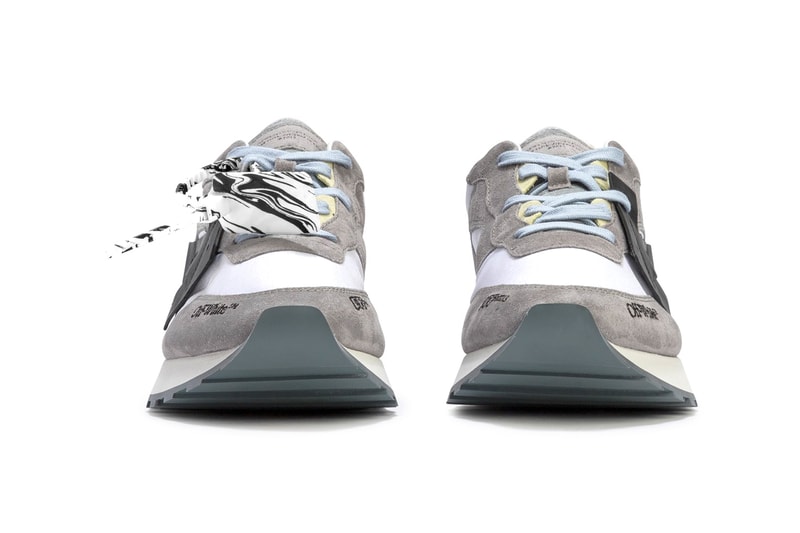 Off-White™ Runner Fall Winter 2021 Virgil Abloh HBX HYPEBEAST Distressed Suede Mesh Leather OW Release Information Drop Date