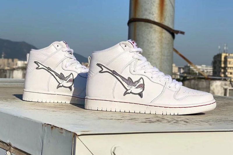 oski nike sb dunk high white shark release info date store list buying guide photos price 