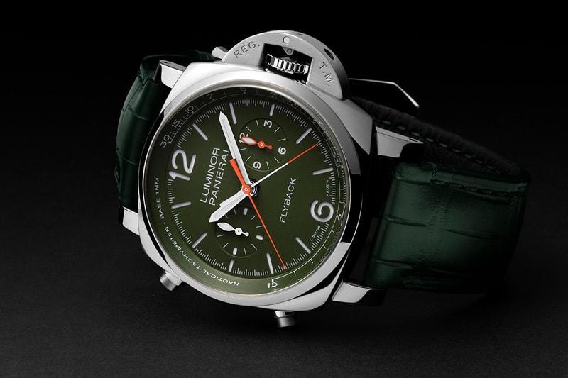 Panerai Presents Two Limited Edition Versions of Its Luminor Flyback Chronograph Including a New Green Dial And All Black Ceramic