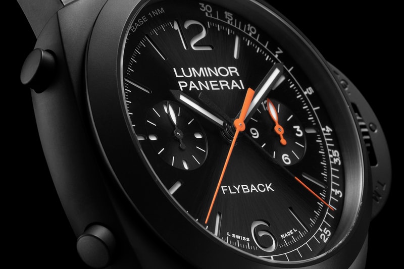 Panerai Presents Two Limited Edition Versions of Its Luminor Flyback Chronograph Including a New Green Dial And All Black Ceramic