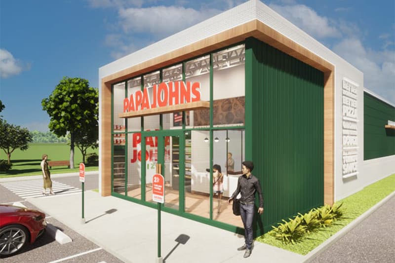 Papa John's Rebranding Info Brand Visual Identity Logo Customer-Centric Restaurant Design