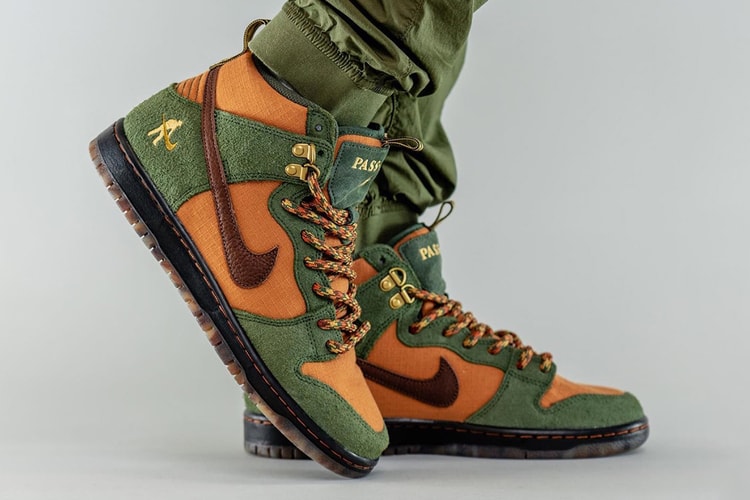 Here's An On-Foot Look At the Pass~Port x Nike SB Dunk High "Workboot"