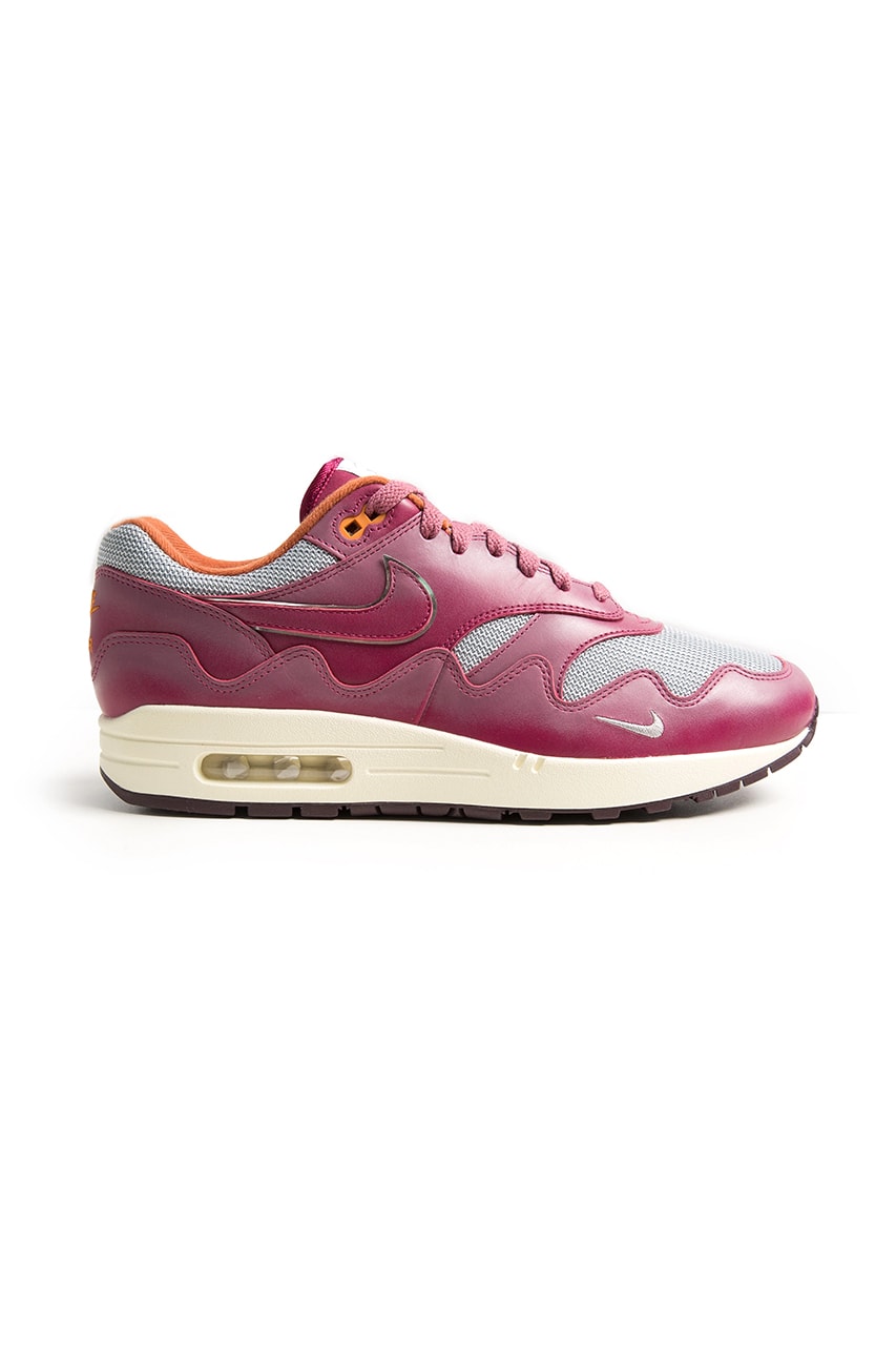Patta x Nike Air Max 1 “Rush Maroon”