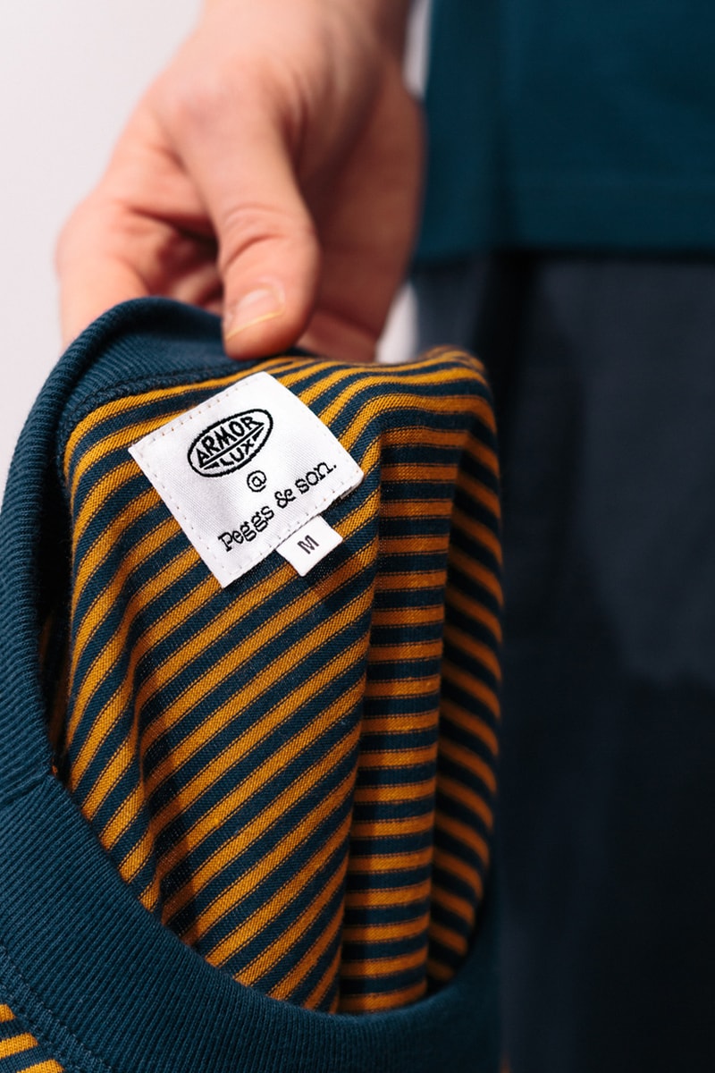 Peggs & Son. x Armor Lux FW21 Collaboration Info release where to buy t-shirt heavyweight 