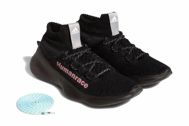 Take an official look at the pharrell adidas humanrace sichona pairs sneakers primeknit futurenatural unrestrictedmonochromatic woven sock gx3032 180 usd release date info 