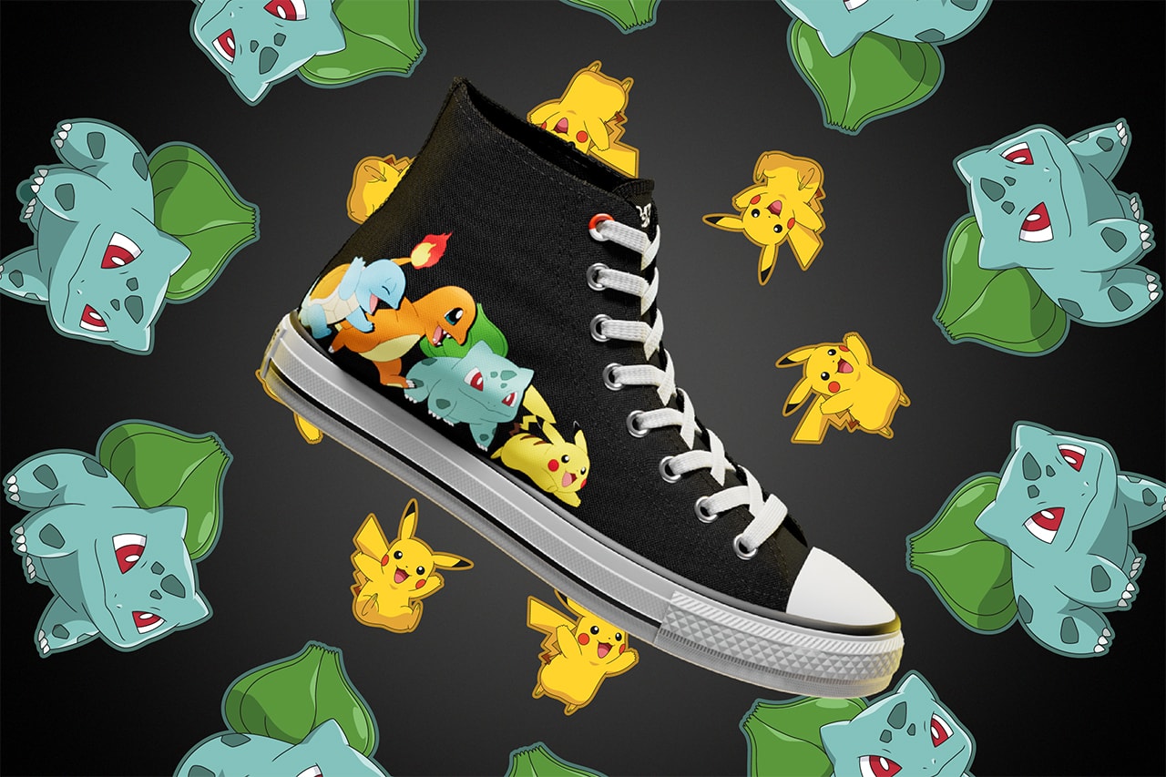 pokemon converse chuck taylor all star pikachu bulbasaur jigglypuff charmander squirtle hoodie backpack bag release date info store list buying guide photos price 