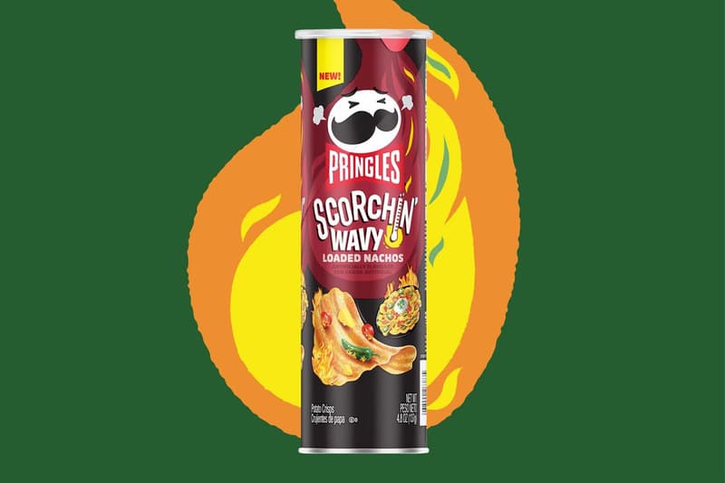 Pringles 'Scorchin' Wavy Loaded Nachos Flavor Chips 