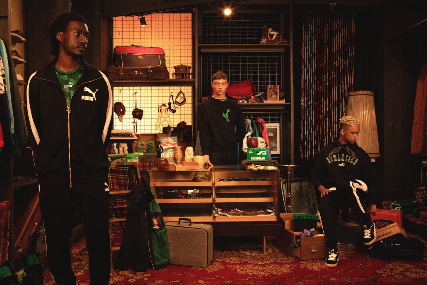 First Look at Puma's The Never Worn Sneaker Capsule archive deadstock sneakers rare distressed suede vtg blaze of glory slipstream lo spacelab white green gold t7 tracksuit coach jacket hoodie early december release info date