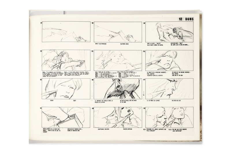 Rare 1970 'Dune' Storyboard Is Set To Hit the Auction Block at Christie's alejandro jodorowsky Denis Villeneuve timothee chalamet zendaya