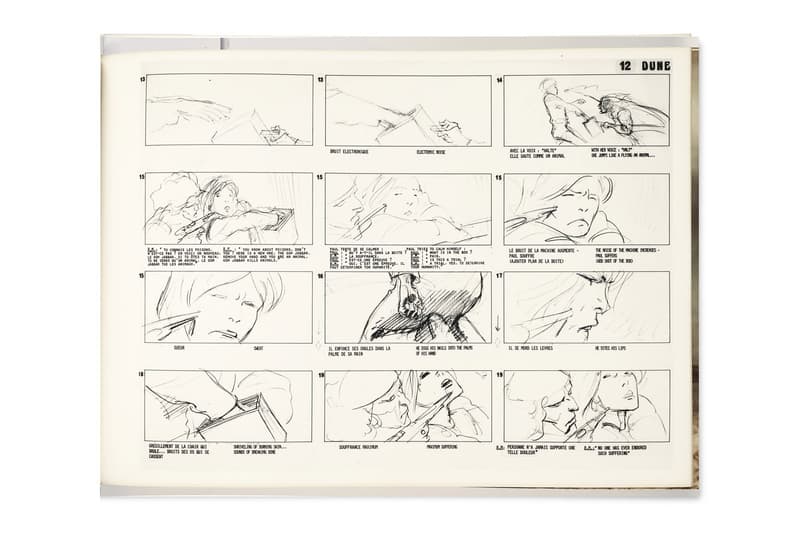 Rare 1970 'Dune' Storyboard Is Set To Hit the Auction Block at Christie's alejandro jodorowsky Denis Villeneuve timothee chalamet zendaya