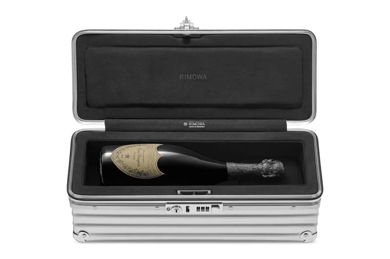rimowa limited edition one bottle wine champagne case anodized grooved aluminum dimensions made in germany release info