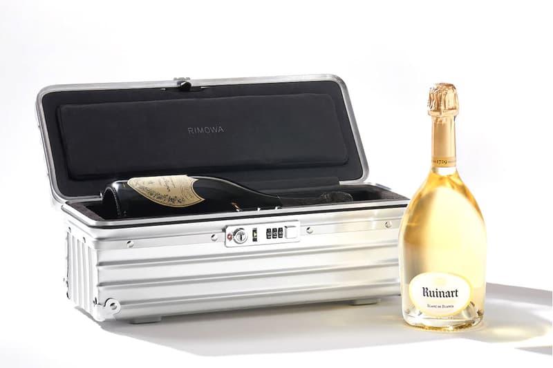 rimowa limited edition one bottle wine champagne case anodized grooved aluminum dimensions made in germany release info