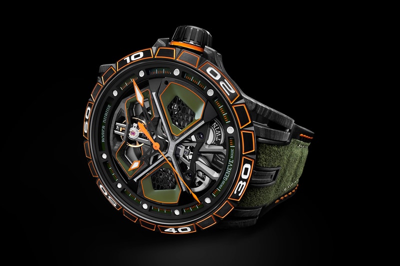 Carbon And Titanium Roger Dubuis Excalibur Spider Huracàn Automatic Represents Racing Series Lamborghini