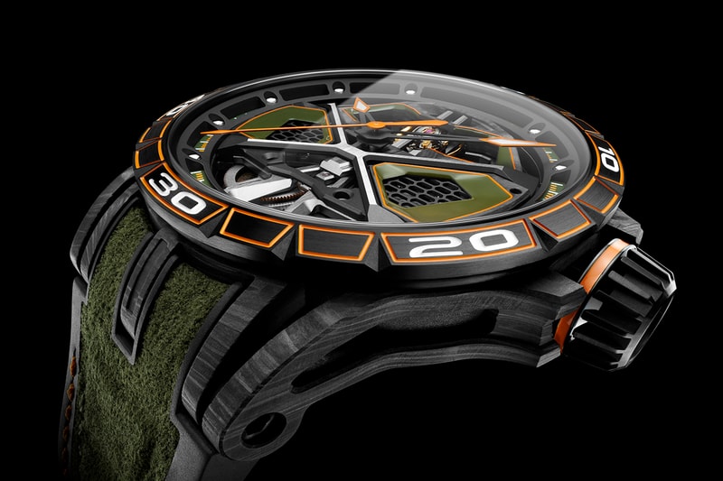Carbon And Titanium Roger Dubuis Excalibur Spider Huracàn Automatic Represents Racing Series Lamborghini