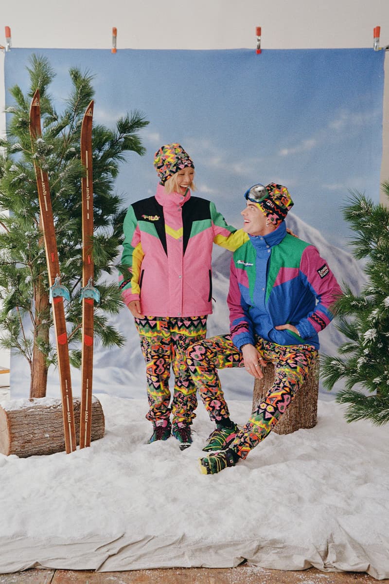 Rowing Blazers x FILA FW21 Collaboration Release information lookbook skiing looks