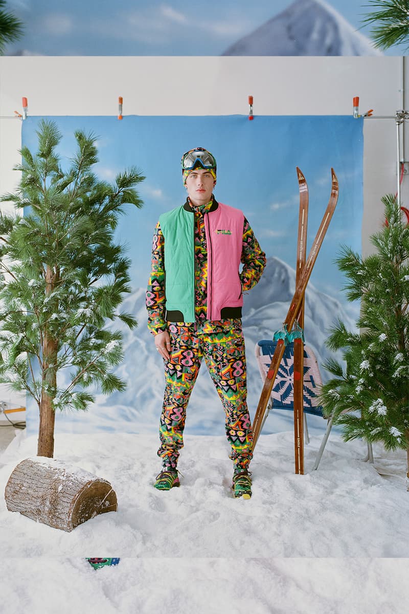 Rowing Blazers x FILA FW21 Collaboration Release information lookbook skiing looks