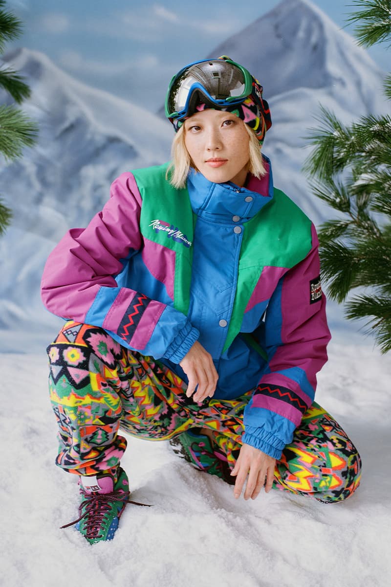 Rowing Blazers x FILA FW21 Collaboration Release information lookbook skiing looks