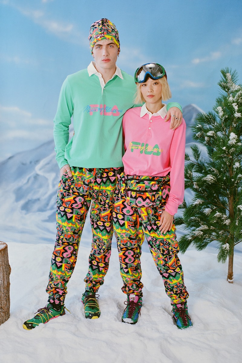 Rowing Blazers x FILA FW21 Collaboration Release information lookbook skiing looks