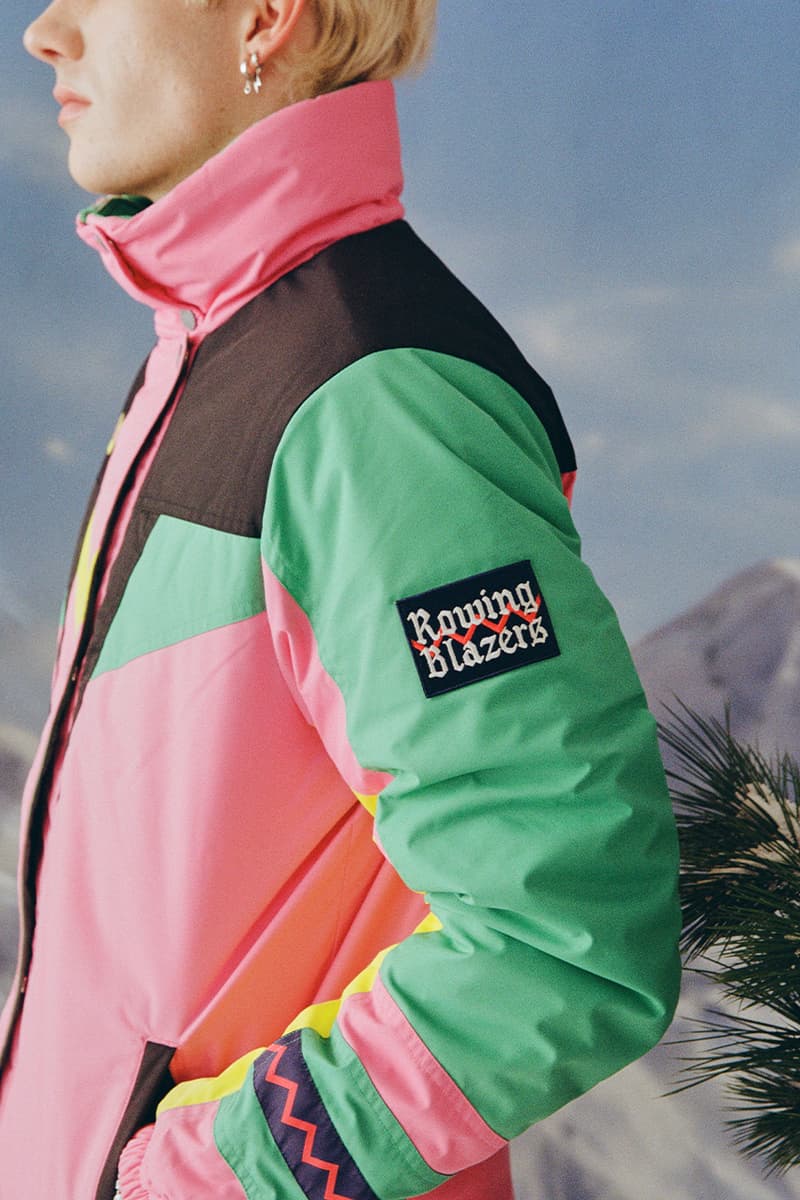 Rowing Blazers x FILA FW21 Collaboration Release information lookbook skiing looks