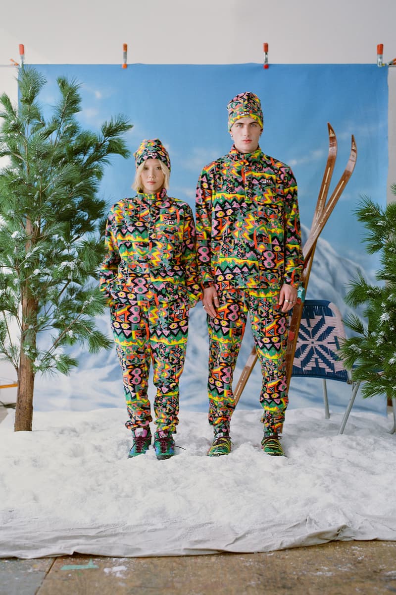 Rowing Blazers x FILA FW21 Collaboration Release information lookbook skiing looks