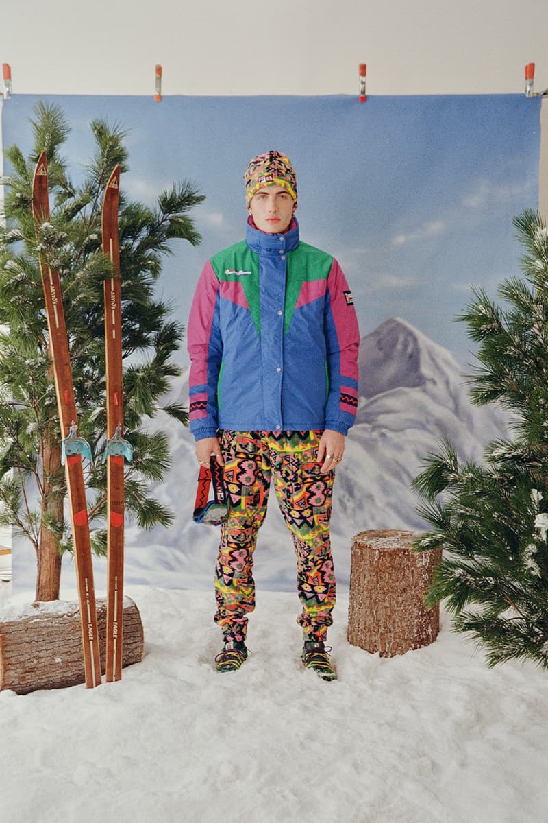 Rowing Blazers x FILA FW21 Collaboration Release information lookbook skiing looks